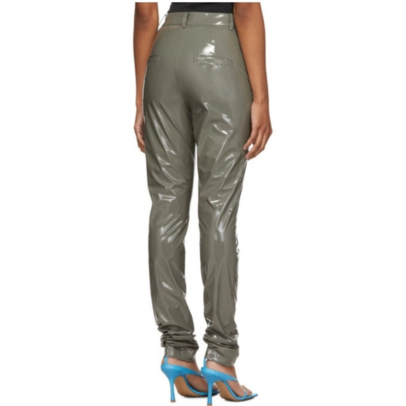 Tibi Tech Skinny Leg Trousers, Cement - Picture 2 of 15